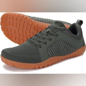 Men's Barefoot Trail-Running Shoes  Wide Toe-Box Zero 11.5 Wide W51 Green Gum